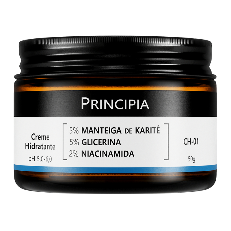 Creme Hidratante Facial 5% Manteiga de Karité + 5% Glicerina + 2% Niacinamida CH-01Principia - 50g