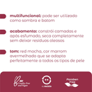 Blush Stick Red Mocha Cremoso Bastão Efeito Tint Longa Duração Vizzela + La's