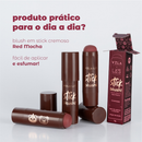 Blush Stick Red Mocha Cremoso Bastão Efeito Tint Longa Duração Vizzela + La's