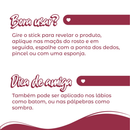 Blush Stick Red Mocha Cremoso Bastão Efeito Tint Longa Duração Vizzela + La's